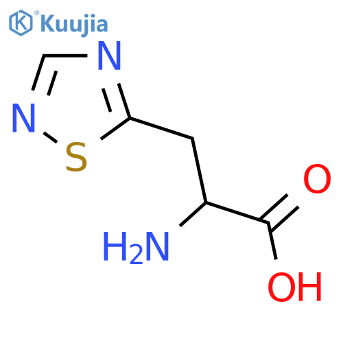 2-Amino-3-(1,2,4-thiadiazol-5-yl)propanoic acid structure