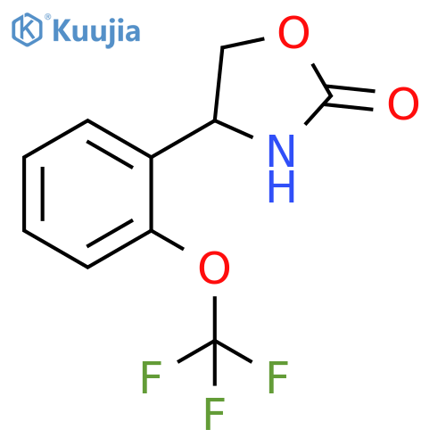 4-2-(trifluoromethoxy)phenyl-1,3-oxazolidin-2-one structure
