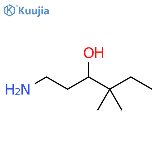 3-Hexanol, 1-amino-4,4-dimethyl- structure