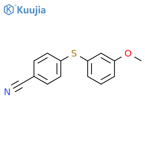 4-(3-methoxyphenyl)sulfanylbenzonitrile structure