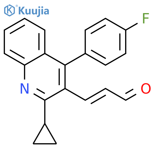 (E)-3-2-Cyclopropyl-4-(4-fluorophenyl)-3-quinolinyl-2-propenal structure