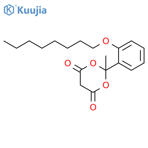 1,3-Dioxane-4,6-dione, 2-methyl-2-[2-(octyloxy)phenyl]- structure