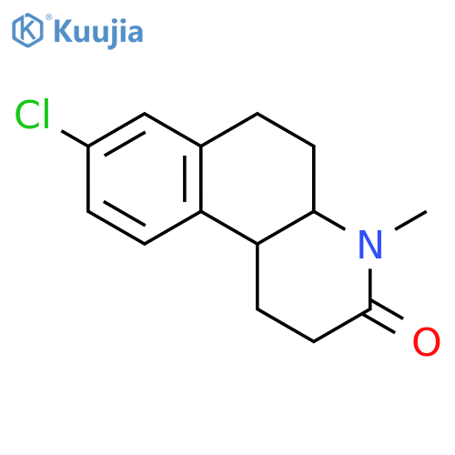 Benzo[f]quinolin-3(2H)-one,8-chloro-1,4,4a,5,6,10b-hexahydro-4-methyl-, (4aR,10bR)- structure