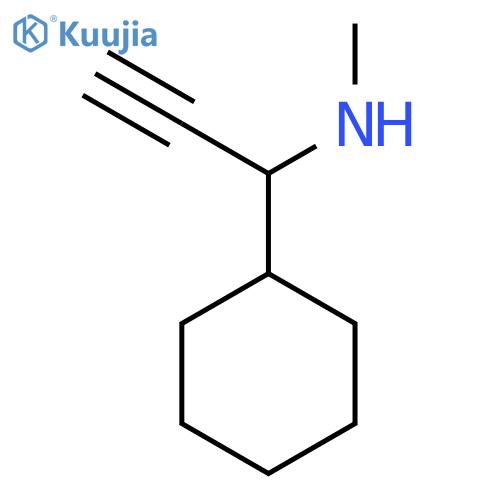 (1-Cyclohexylprop-2-yn-1-yl)(methyl)amine structure