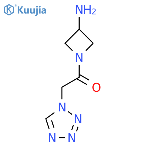1-(3-Aminoazetidin-1-yl)-2-(1H-1,2,3,4-tetrazol-1-yl)ethan-1-one structure