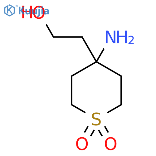 4-Amino-4-(2-hydroxyethyl)-1lambda6-thiane-1,1-dione structure