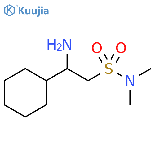 2-amino-2-cyclohexyl-N,N-dimethylethane-1-sulfonamide structure