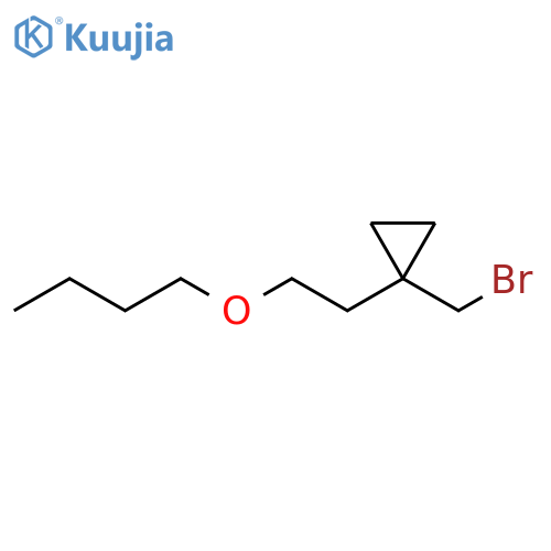 Cyclopropane, 1-(bromomethyl)-1-(2-butoxyethyl)- structure