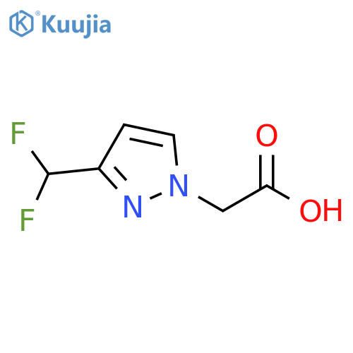 2-[3-(difluoromethyl)-1H-pyrazol-1-yl]acetic acid structure