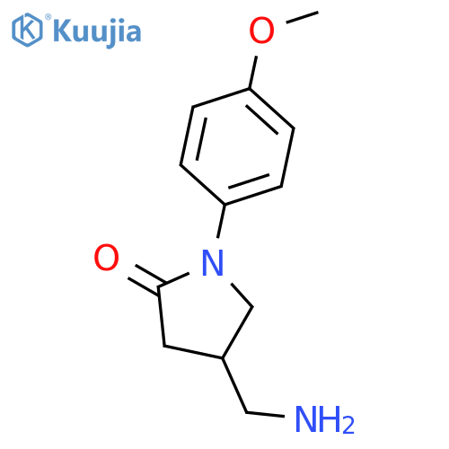 4-(aminomethyl)-1-(4-methoxyphenyl)pyrrolidin-2-one structure