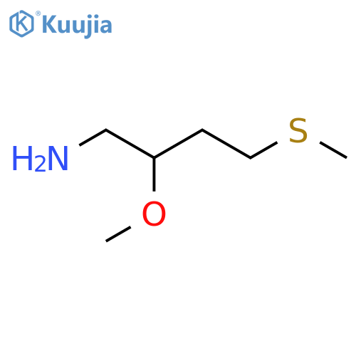 2-Methoxy-4-(methylsulfanyl)butan-1-amine structure