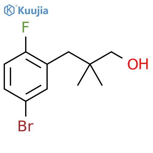 Benzenepropanol, 5-bromo-2-fluoro-β,β-dimethyl- structure