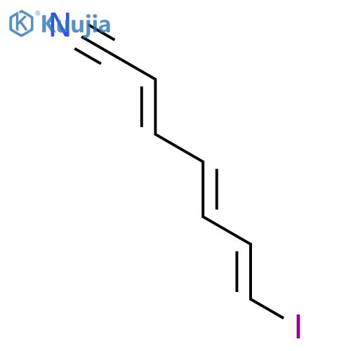 2,4,6-Heptatrienenitrile, 7-iodo-, (E,E,E)- structure