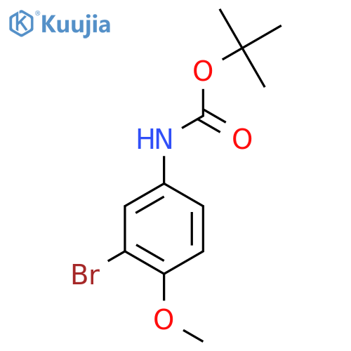 tert-butyl N-(3-bromo-4-methoxyphenyl)carbamate structure