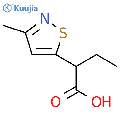 2-(3-methyl-1,2-thiazol-5-yl)butanoic acid structure