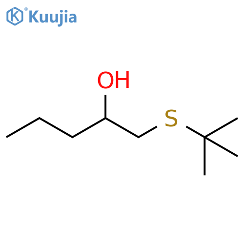 2-Pentanol, 1-[(1,1-dimethylethyl)thio]- structure