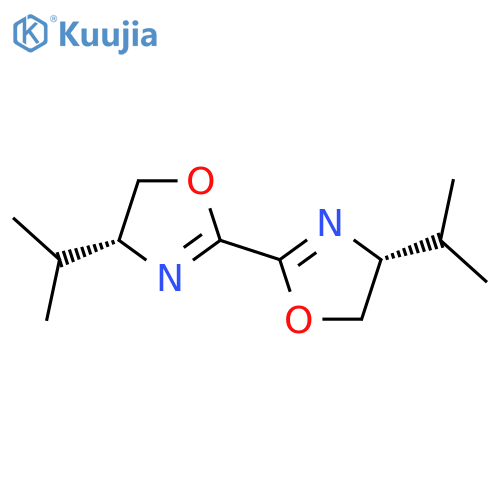 (4R,4'R)-4,4'-Diisopropyl-4,4',5,5'-tetrahydro-2,2'-bi-1,3-oxazole structure