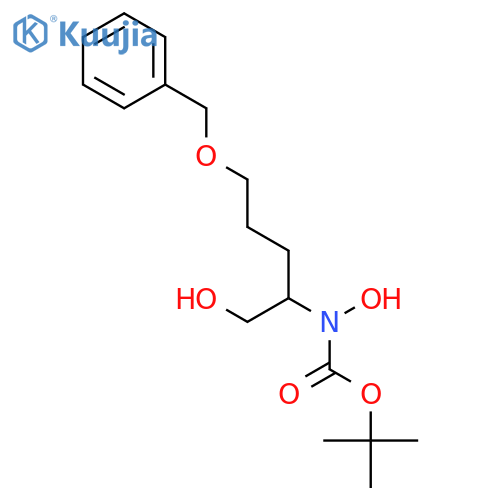 Carbamic acid, N-hydroxy-N-[(1S)-1-(hydroxymethyl)-4-(phenylmethoxy)butyl]-, 1,1-dimethylethyl ester structure