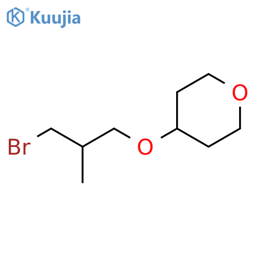 2H-Pyran, 4-(3-bromo-2-methylpropoxy)tetrahydro- structure
