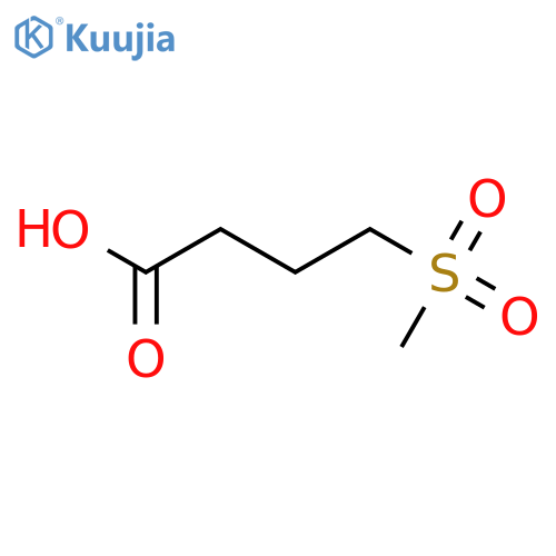 4-methanesulfonylbutanoic acid structure