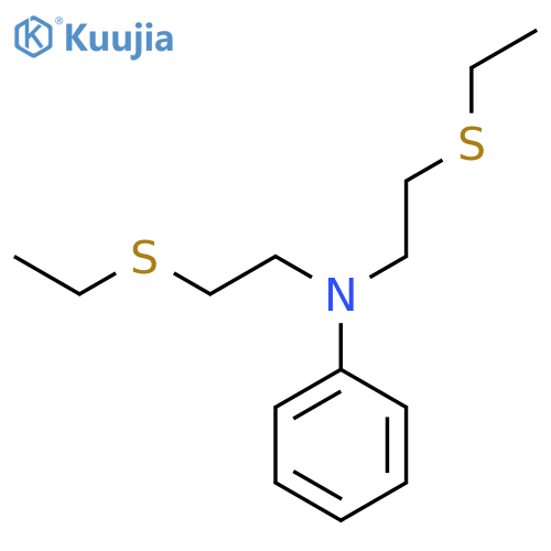 Benzenamine, N,N-bis[2-(ethylthio)ethyl]- structure