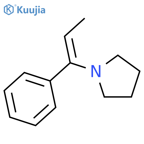 Pyrrolidine, 1-(1-phenyl-1-propenyl)- structure
