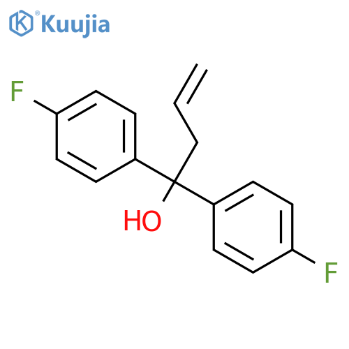 Benzenemethanol, 4-fluoro-α-(4-fluorophenyl)-α-2-propen-1-yl- structure