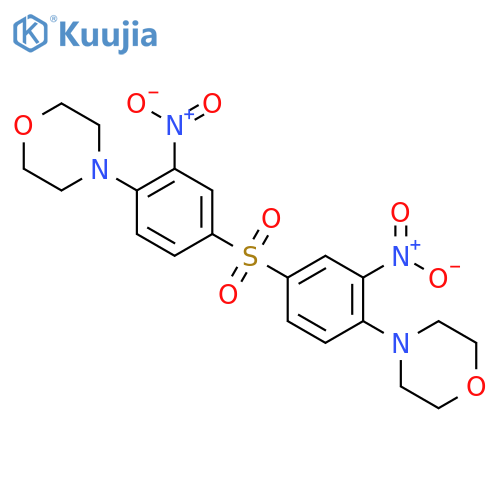 Morpholine,4,4'-[sulfonylbis(2-nitro-p-phenylene)]di- (8CI) structure