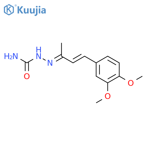 Hydrazinecarboxamide,2-[3-(3,4-dimethoxyphenyl)-1-methyl-2-propen-1-ylidene]- structure