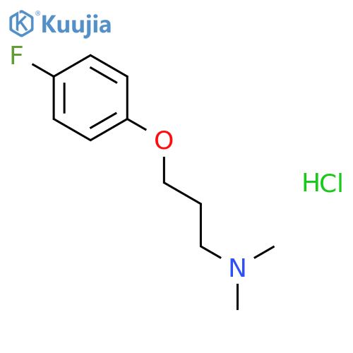 1-Propanamine, 3-(4-fluorophenoxy)-N,N-dimethyl-, hydrochloride structure