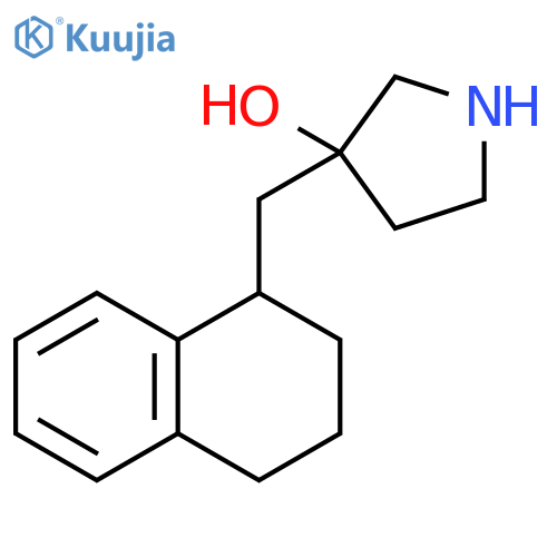 3-(1,2,3,4-tetrahydronaphthalen-1-yl)methylpyrrolidin-3-ol structure