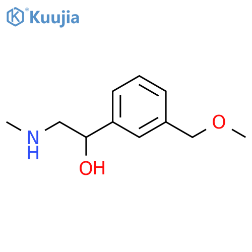 1-3-(methoxymethyl)phenyl-2-(methylamino)ethan-1-ol structure