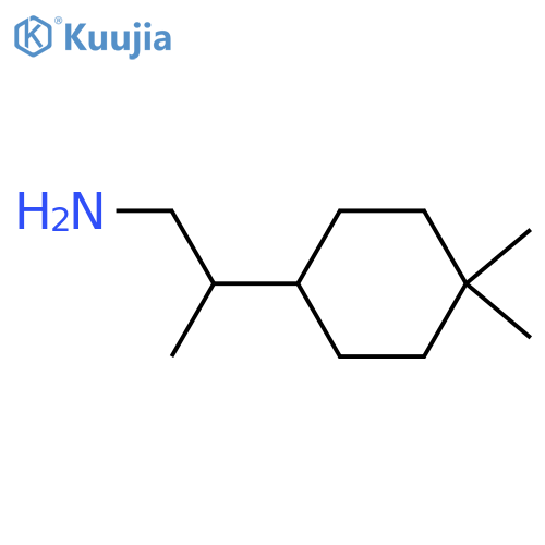 2-(4,4-dimethylcyclohexyl)propan-1-amine structure