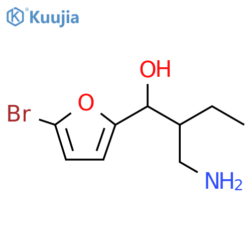 2-Furanmethanol, α-[1-(aminomethyl)propyl]-5-bromo- structure