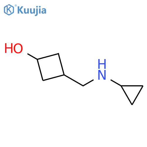 3-(cyclopropylamino)methylcyclobutan-1-ol structure