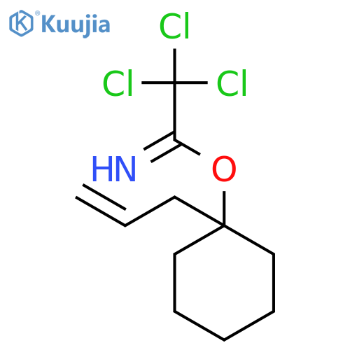 Ethanimidic acid, 2,2,2-trichloro-, 1-(2-propenyl)cyclohexyl ester structure