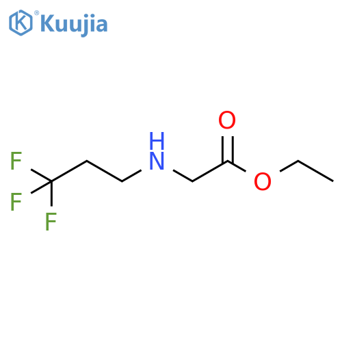 ethyl 2-(3,3,3-trifluoropropyl)aminoacetate structure