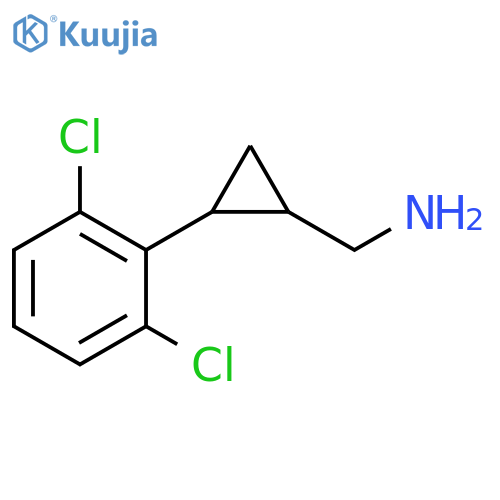 2-(2,6-dichlorophenyl)cyclopropylmethanamine structure