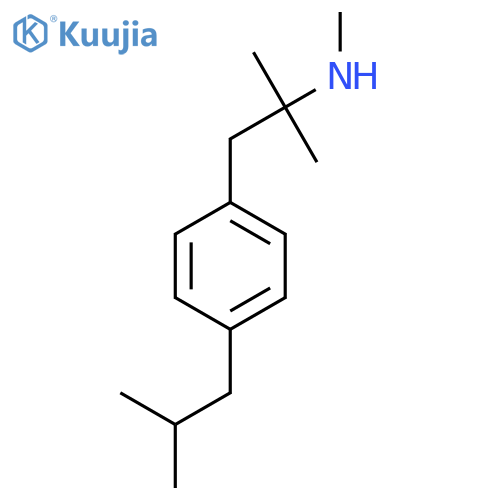 methyl({2-methyl-1-4-(2-methylpropyl)phenylpropan-2-yl})amine structure