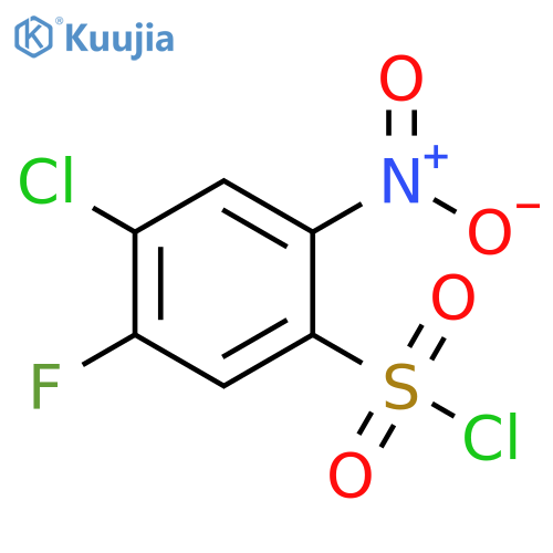 4-CHLORO-5-FLUORO-2-NITROBENZENE-1-SULFONYL CHLORIDE structure