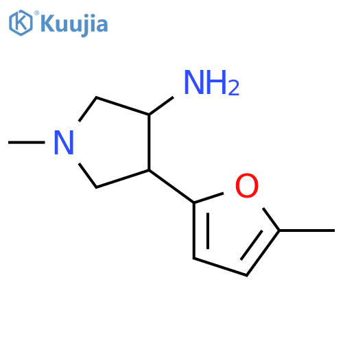 1-Methyl-4-(5-methyl-furan-2-yl)-pyrrolidin-3-ylamine structure