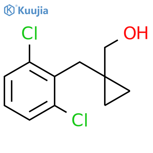 {1-(2,6-dichlorophenyl)methylcyclopropyl}methanol structure