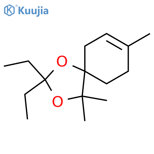 1,3-Dioxaspiro[4.5]dec-7-ene, 2,2-diethyl-4,4,8-trimethyl- structure