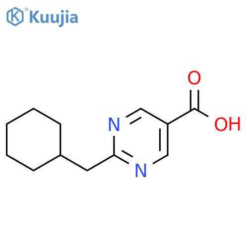 5-Pyrimidinecarboxylic acid, 2-(cyclohexylmethyl)- structure