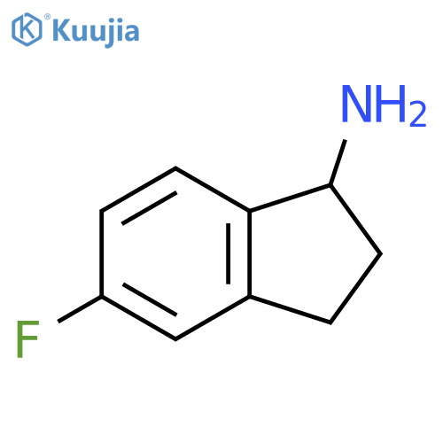5-Fluoro-2,3-dihydro-1H-inden-1-amine structure