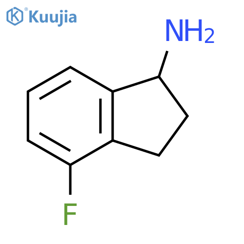 4-Fluoro-2,3-dihydro-1H-inden-1-amine structure