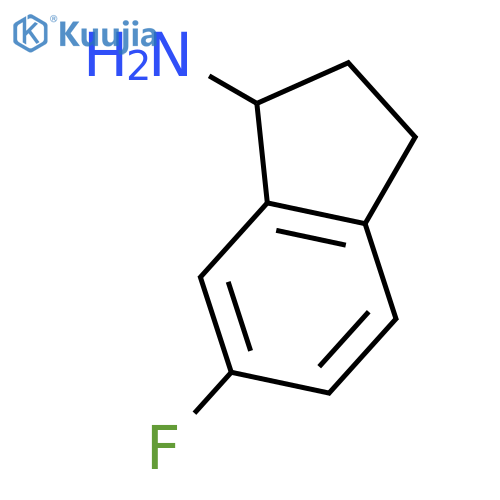 1H-Inden-1-amine,6-fluoro-2,3-dihydro-, (-)- structure