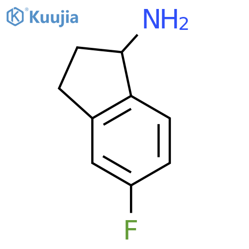 1H-Inden-1-amine,5-fluoro-2,3-dihydro-, (-)- structure