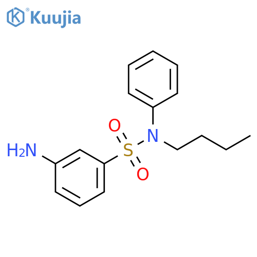 3-amino-N-butyl-N-phenylbenzene-1-sulfonamide structure