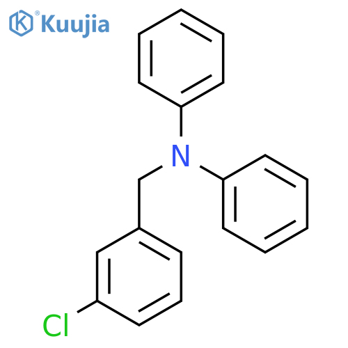 Benzenemethanamine, 3-chloro-N,N-diphenyl- structure